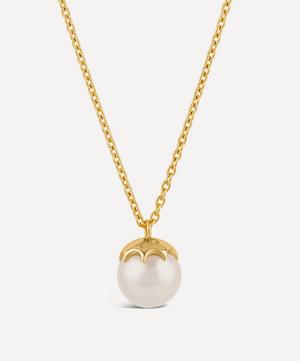 Dinny Hall - 22ct Gold Plated Vermeil Silver Gem Drop Large Freshwater Pearl Pendant Necklace image number 0