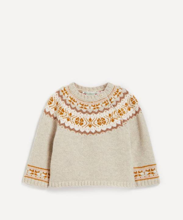 Bonpoint - Toulouse Jacquard Wool Jumper 12 Months