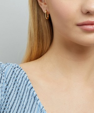 Maria Black - Gold-Plated Slick Single Huggie Hoop Earring image number 1