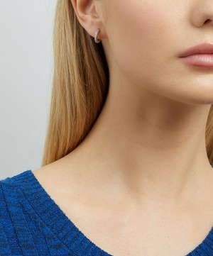 Maria Black - Gold-Plated Kate Glitter Opal Enamel Single Huggie Hoop Earring image number 1