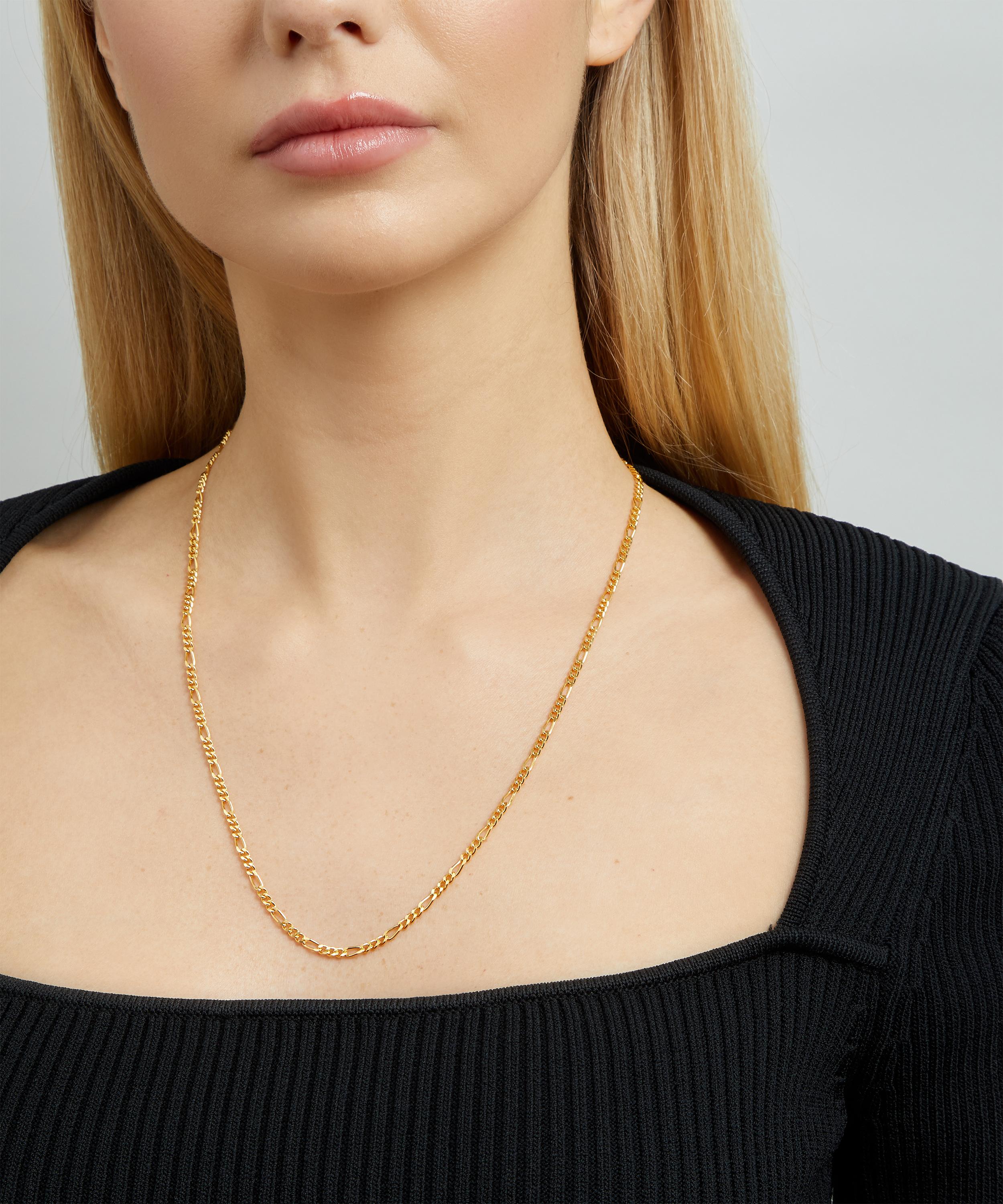 Black and deals gold chain necklace