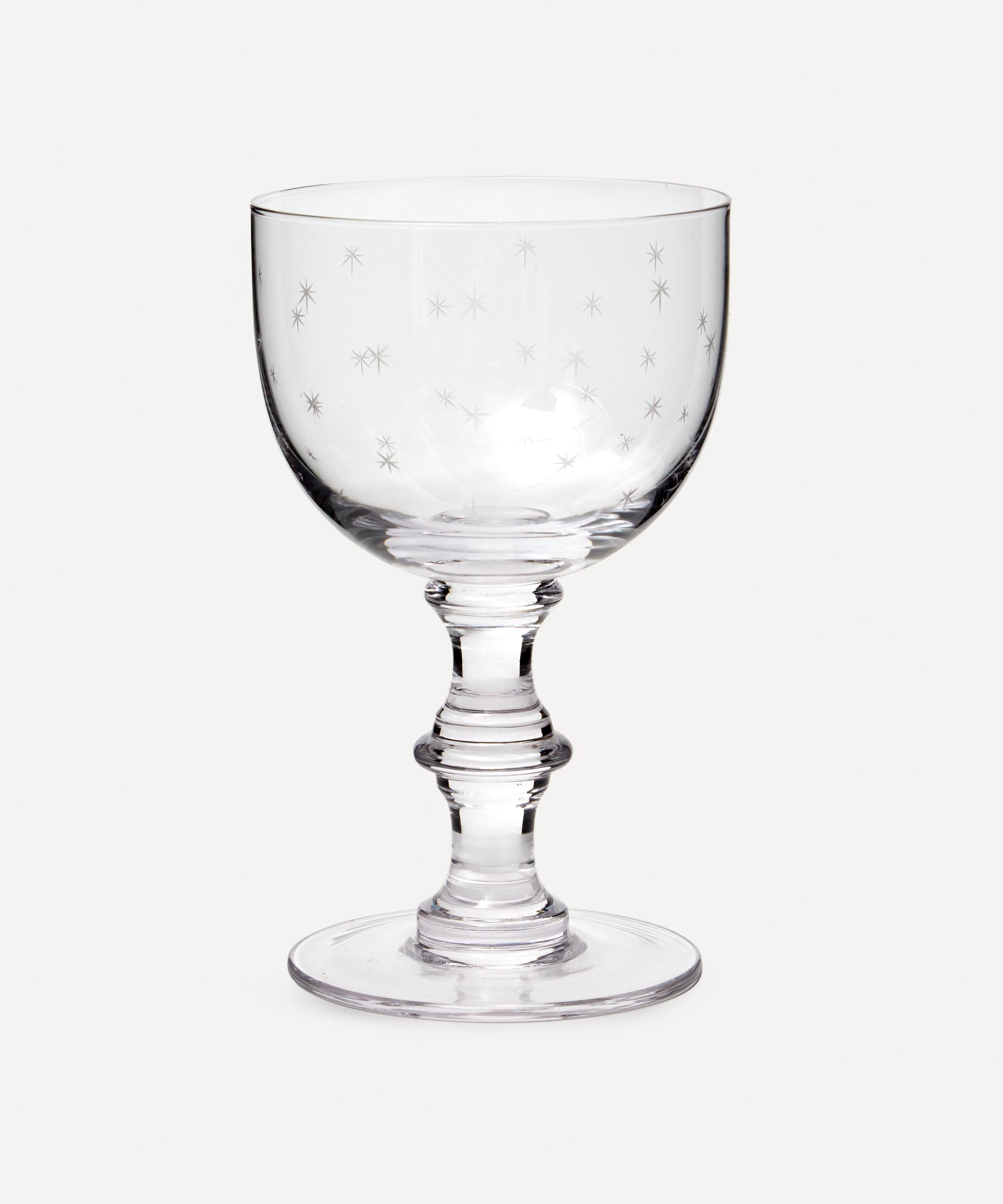 The Vintage List - Stars Crystal Wine Goblets Set of Four image number 1
