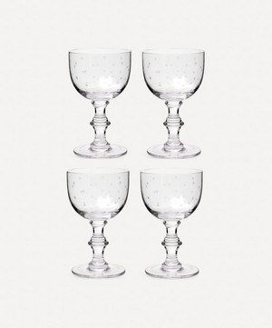 The Vintage List - Stars Crystal Wine Goblets Set of Four image number 3