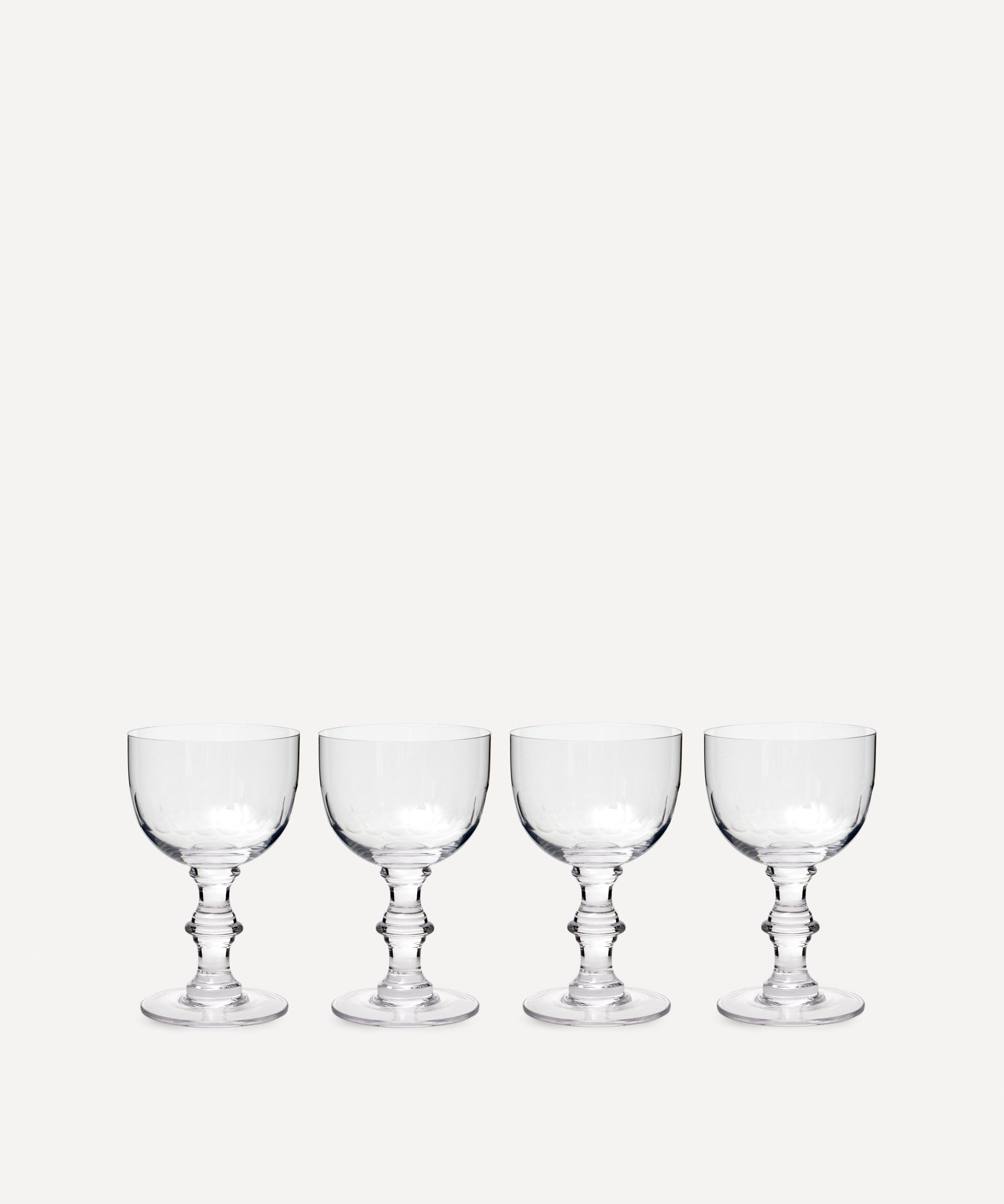 The Vintage List - Lens Crystal Wine Goblets Set of Four image number 3