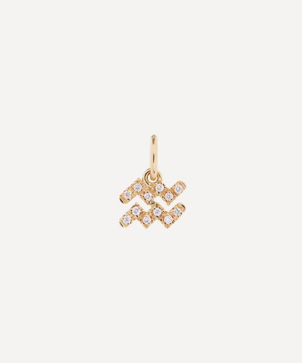 Liberty - 18ct Gold Aquarius Diamond Celestial Pendant