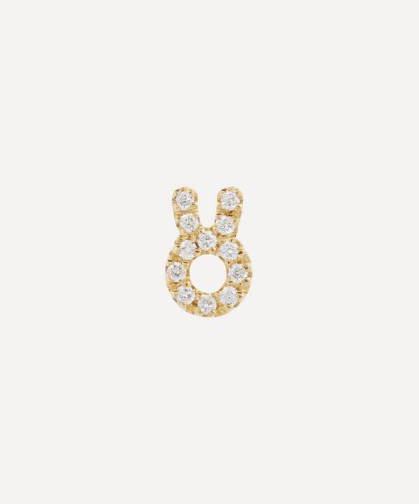 Liberty - 18ct Gold Taurus Diamond Celestial Single Stud Earring image number 0
