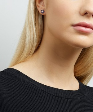 Liberty - 9ct Gold Bloomy Blue Sapphire Single Stud Earring image number 1