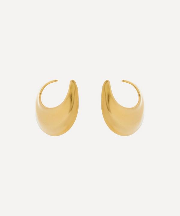 By Pariah - 14ct Gold Plated Vermeil Silver The Sabine Hoop Earrings image number null