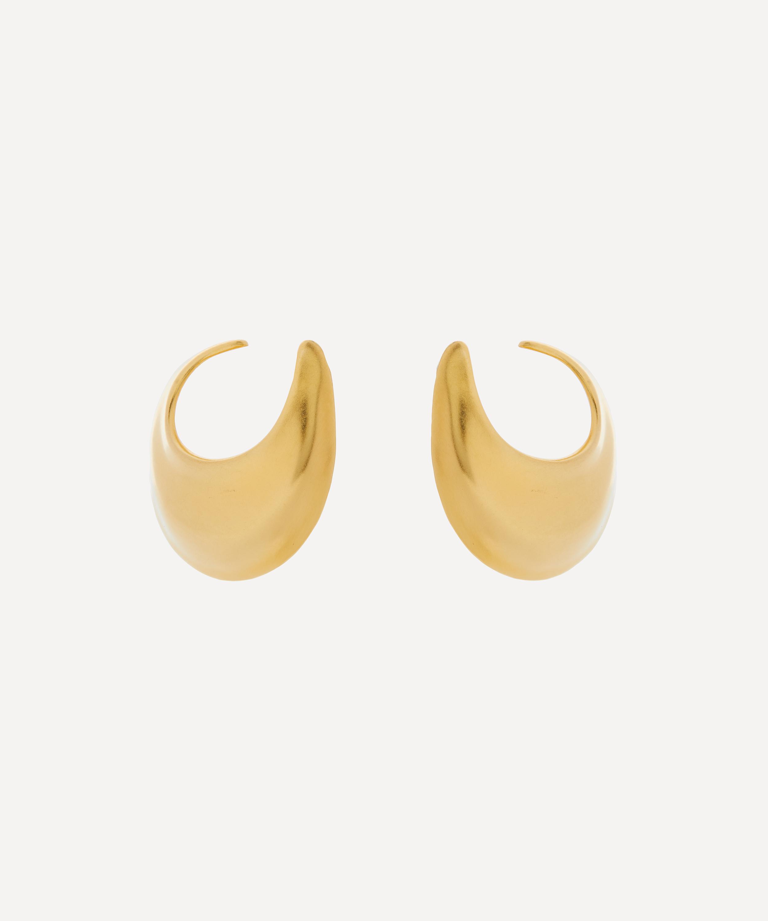 By Pariah - 14ct Gold Plated Vermeil Silver The Sabine Hoop Earrings image number 0