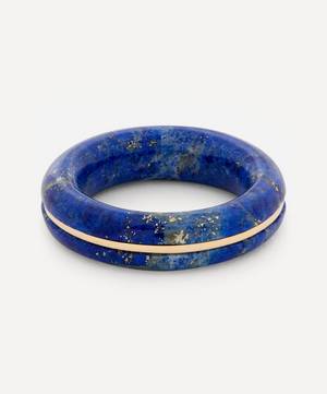 14ct Gold Essential Lapis Lazuli Stacking Ring