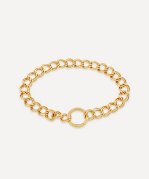 Monica Vinader - 18ct Gold Plated Vermeil Silver Groove Curb Chain Bracelet image number 0