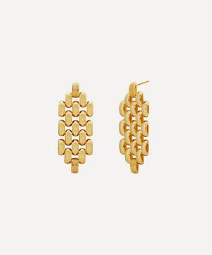 Monica Vinader - 18ct Gold Plated Vermeil Silver Heirloom Chain Cocktail Earrings image number 0