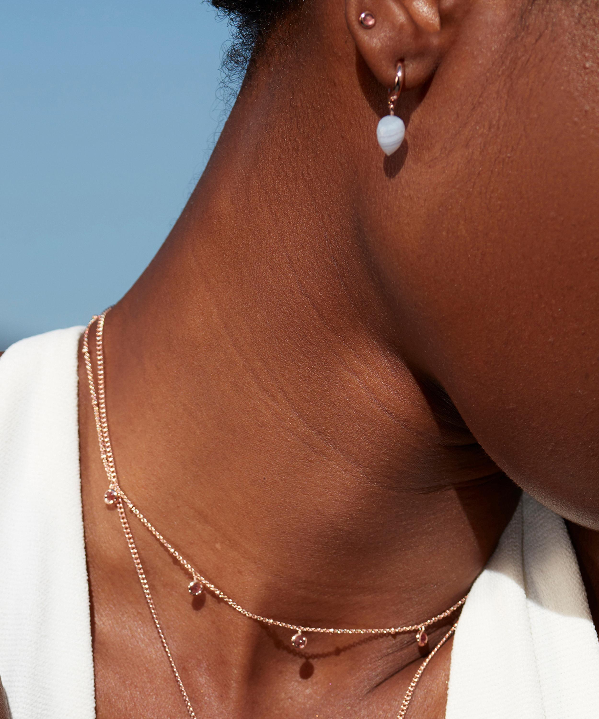 Monica vinader rose gold earrings deals