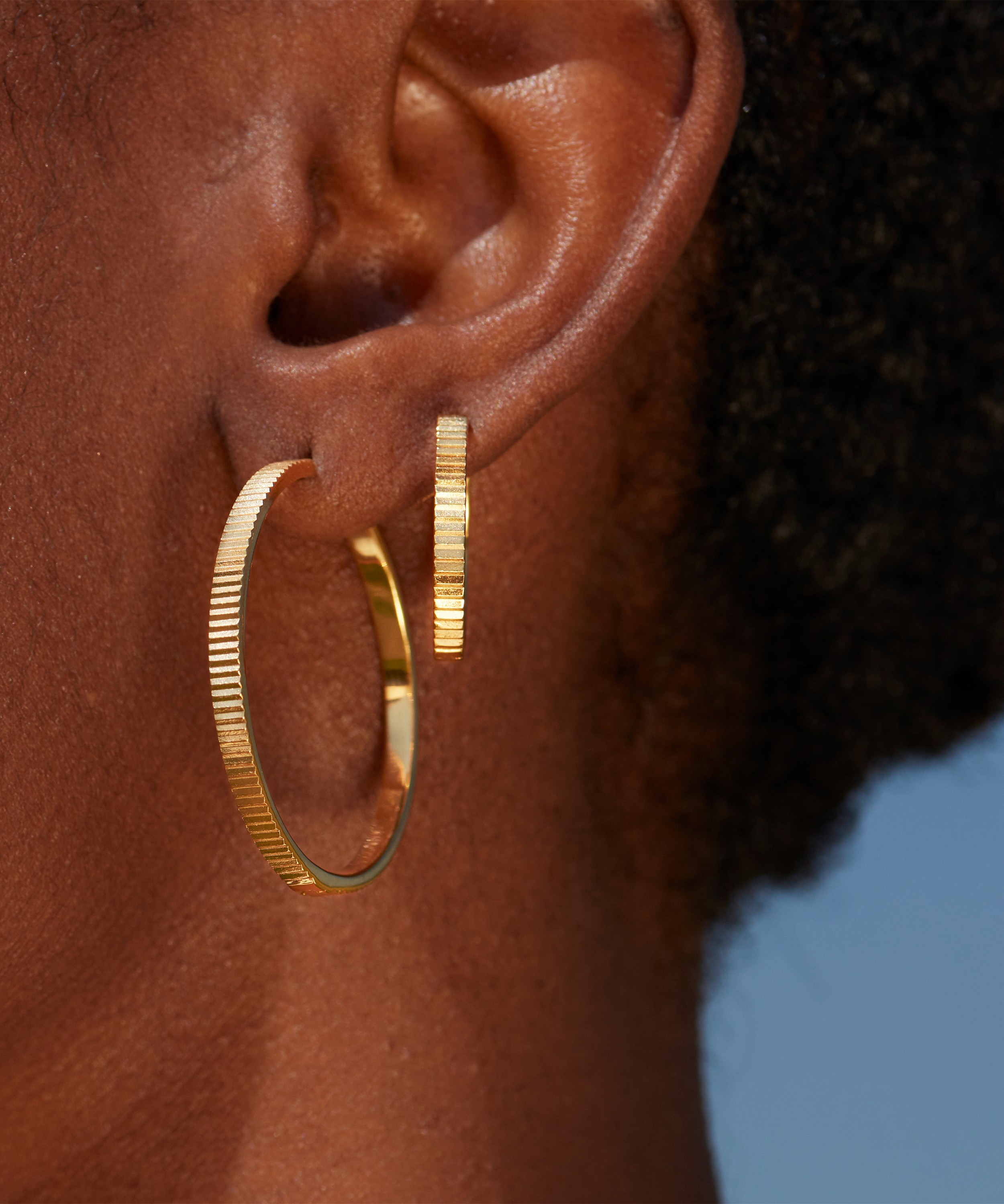 New Monica Vinader orders Disco Large Hoop Earrings+ gift