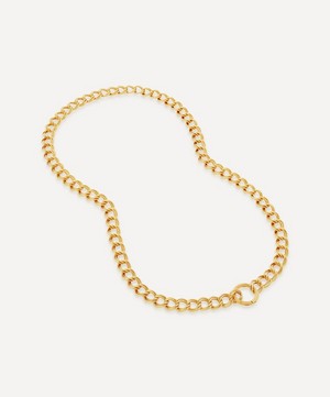 Monica Vinader - 18ct Gold Plated Vermeil Silver Groove Curb Chain Necklace image number 0