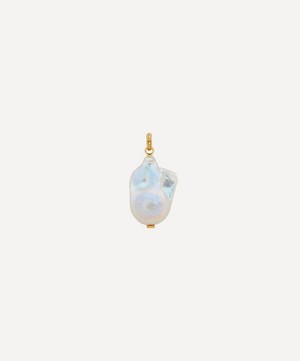 Monica Vinader - 18ct Gold Plated Vermeil Silver Large Baroque Pearl Pendant Charm image number 0