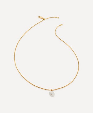 Monica Vinader - 18ct Gold Plated Vermeil Silver Nura Tiny Keshi Pearl Pendant Necklace image number 0