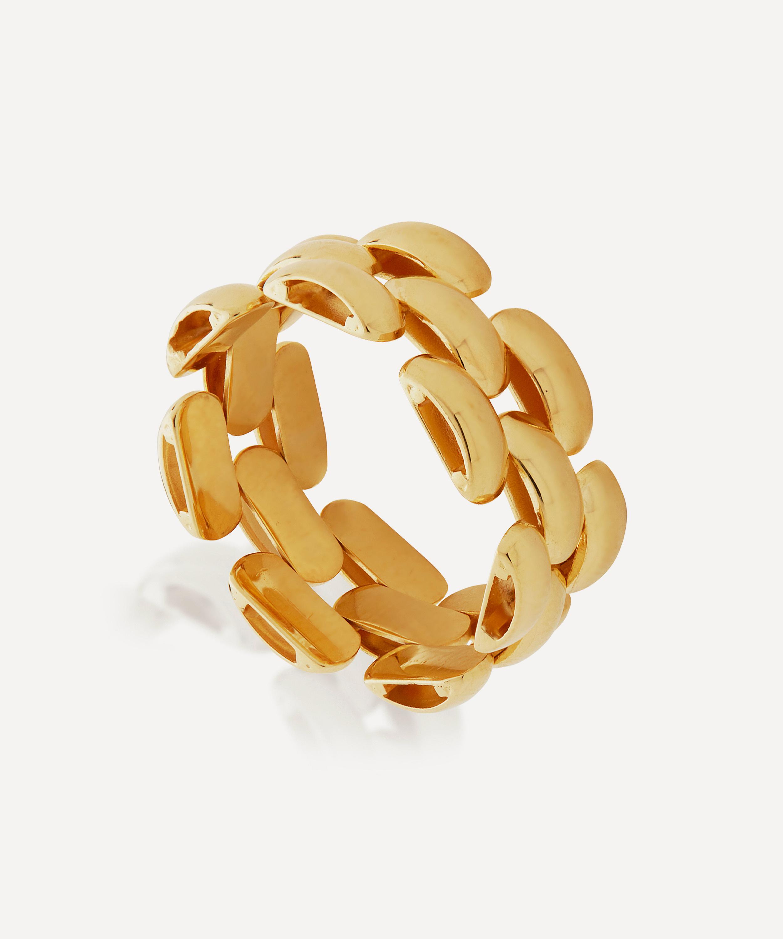 Monica Vinader 18ct Gold Plated Vermeil Silver Heirloom Woven