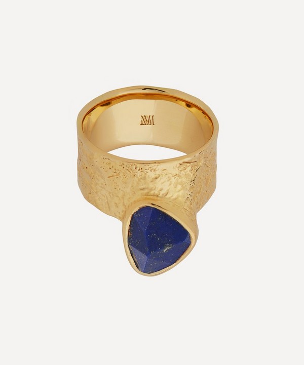 Monica Vinader - 18ct Gold Plated Vermeil Silver Deia Lapis Odyssey Ring image number null