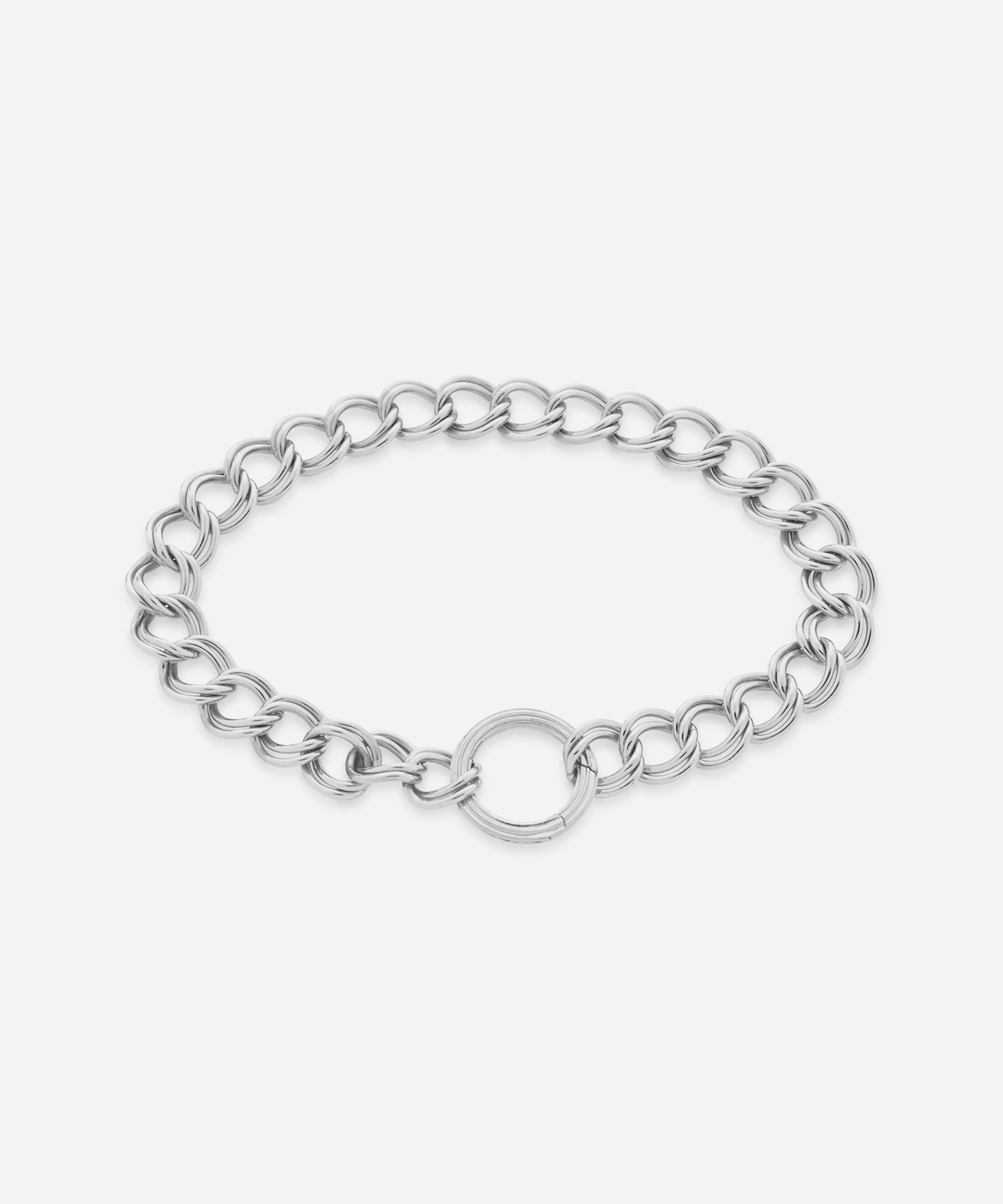 Monica Vinader - Silver Groove Curb Chain Bracelet image number 0