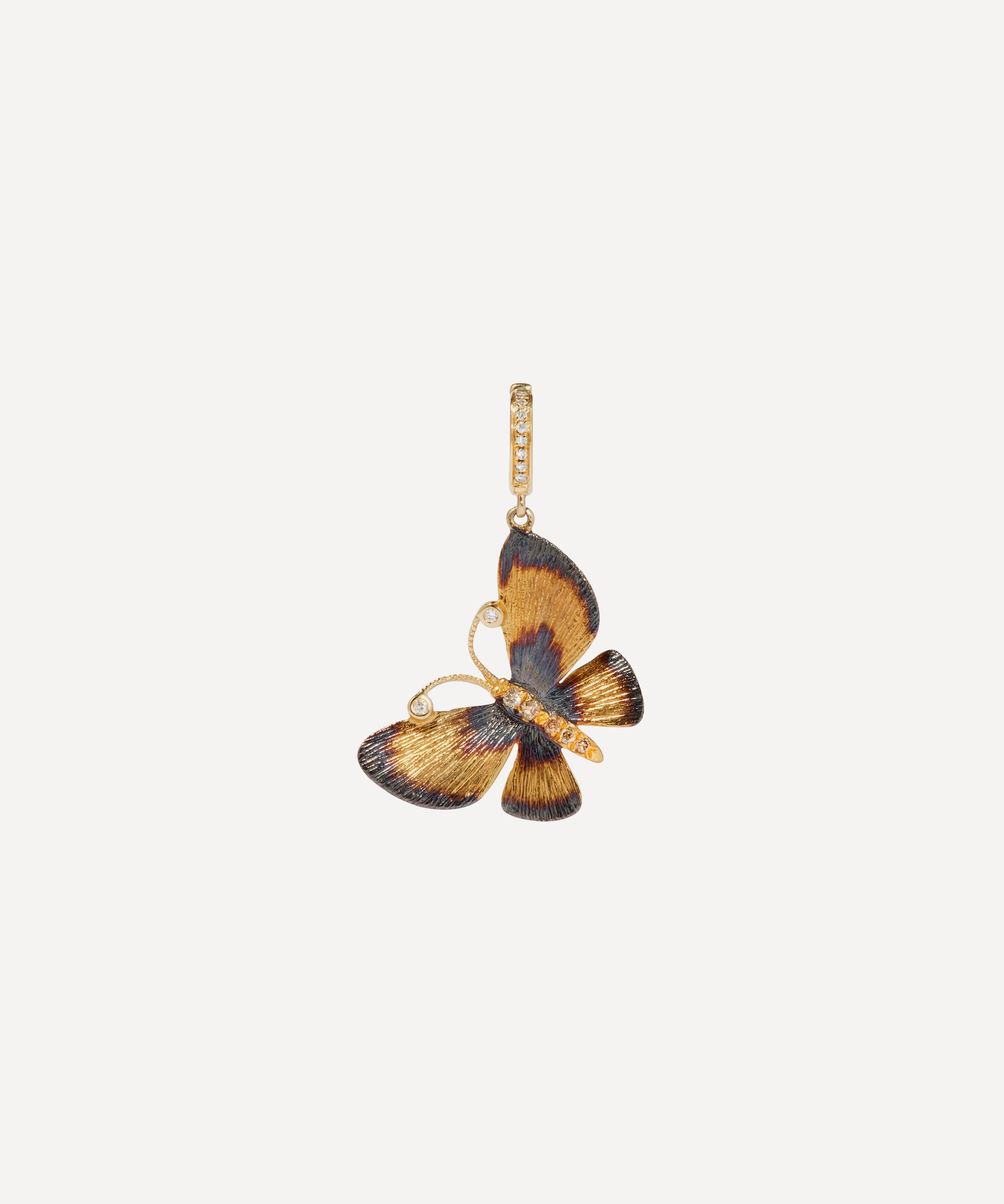 Annoushka - 18ct Gold Mythology Diamond Butterflies Charm image number 0