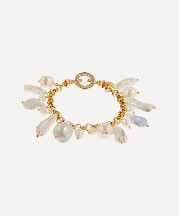 Mayol - Gold-Plated Las Palmas Pearl Charm Bracelet image number 0