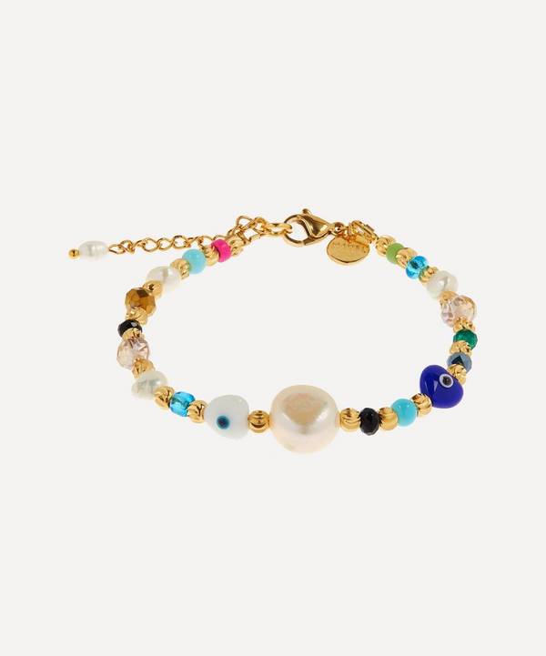 Mayol - Gold-Plated Key Largo Beaded Baroque Pearl Bracelet
