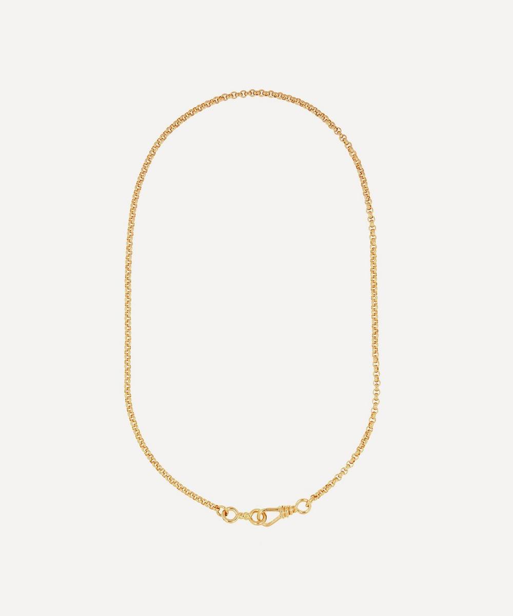Otiumberg - Gold Plated Vermeil Silver Locked Chain Necklace