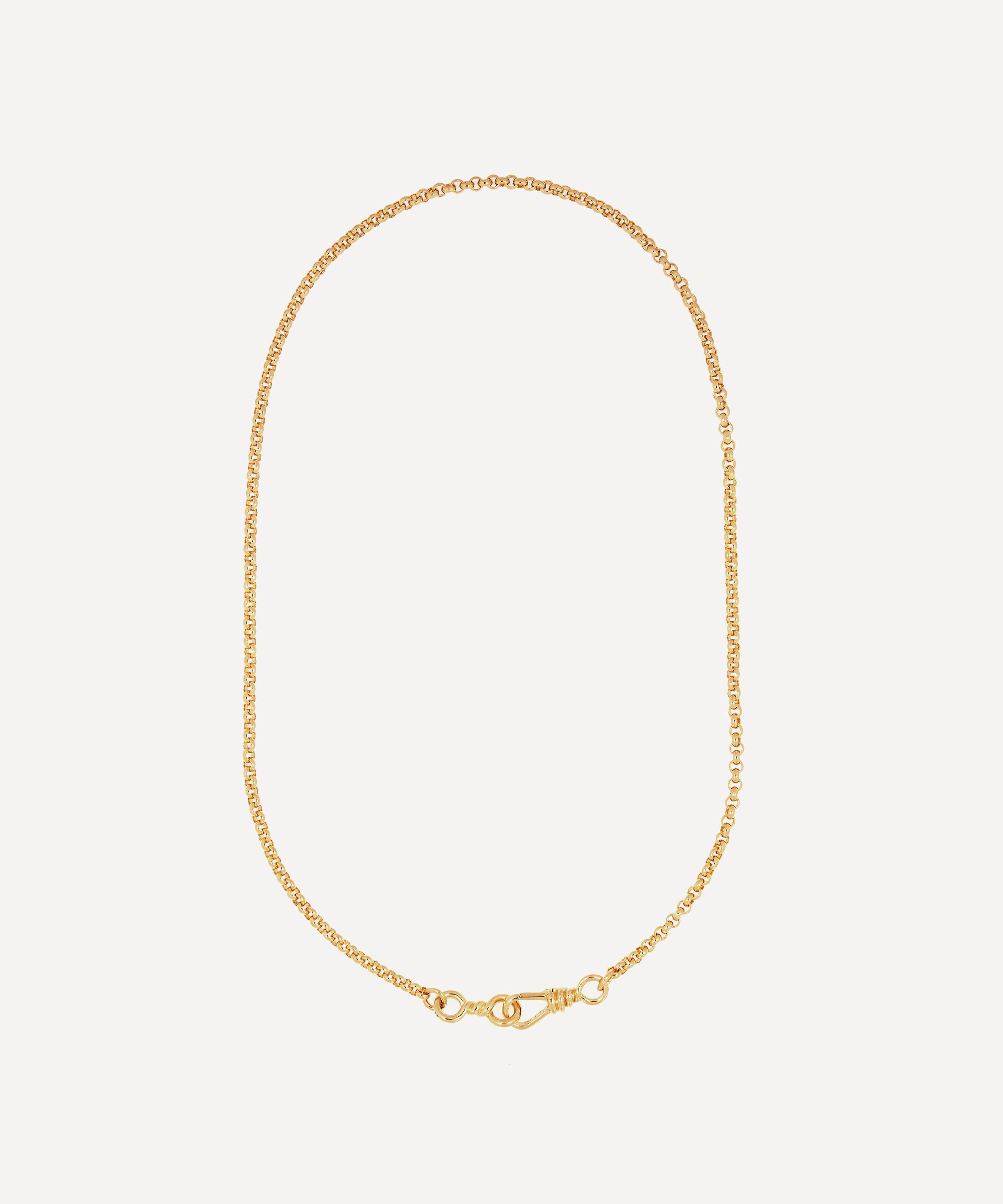 Otiumberg - Gold Plated Vermeil Silver Locked Chain Necklace image number 0