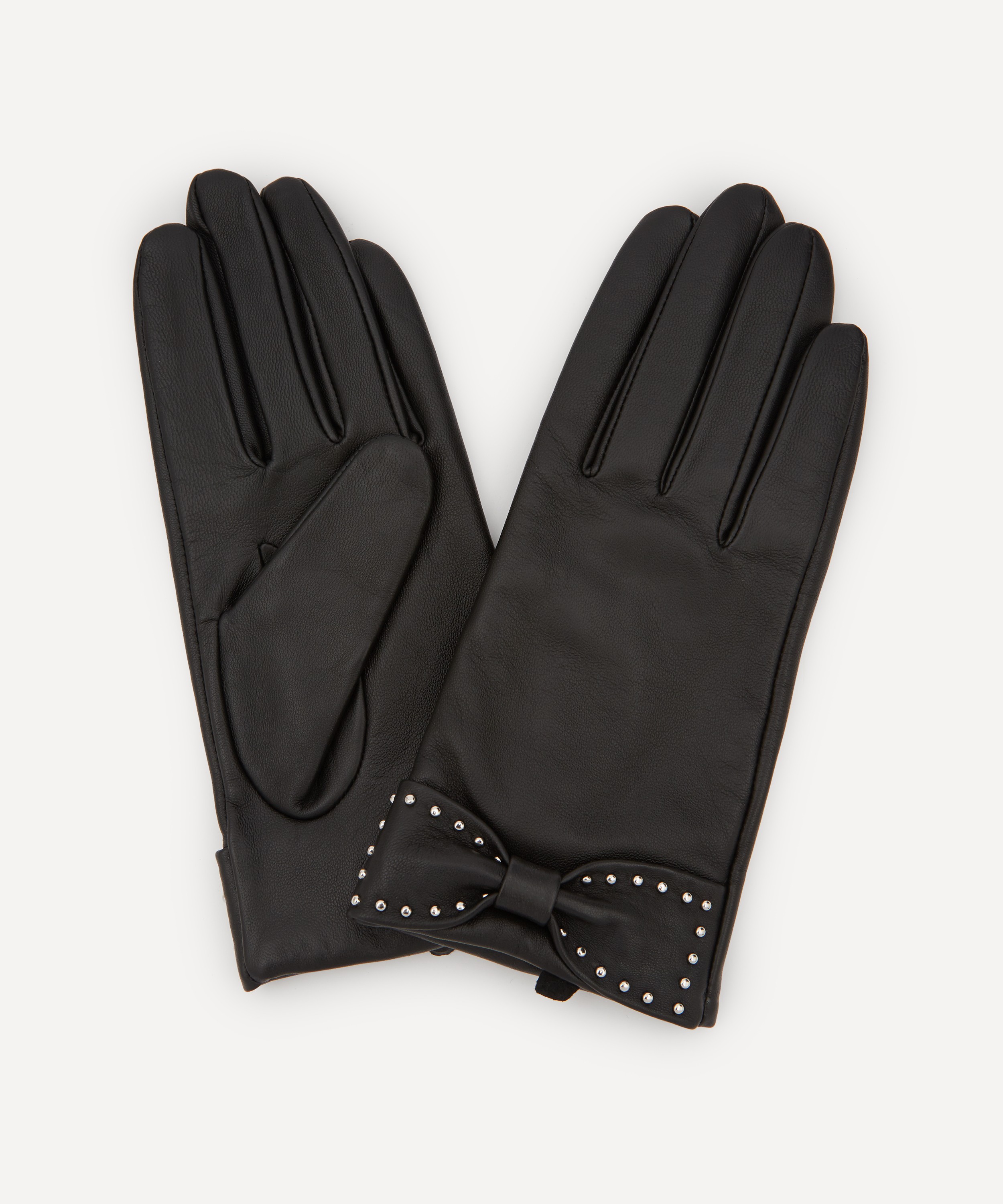 Dents - Sophia Studded Bow Touchscreen Leather Gloves image number 0