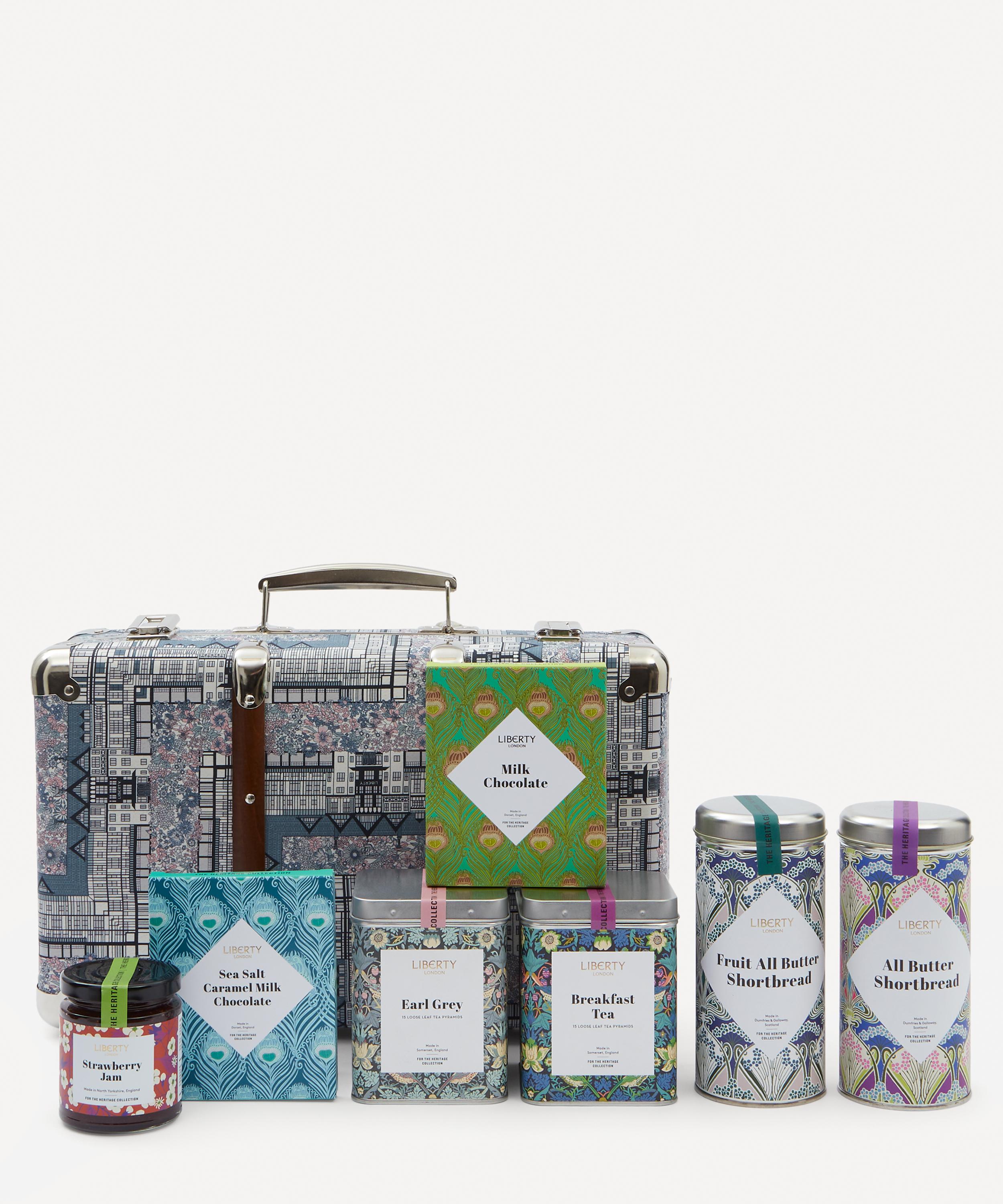 Liberty Tudor Belle Heritage Suitcase Hamper Liberty