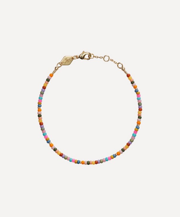 ANNI LU - Gold-Plated Tutti Colori Beaded Bracelet image number null