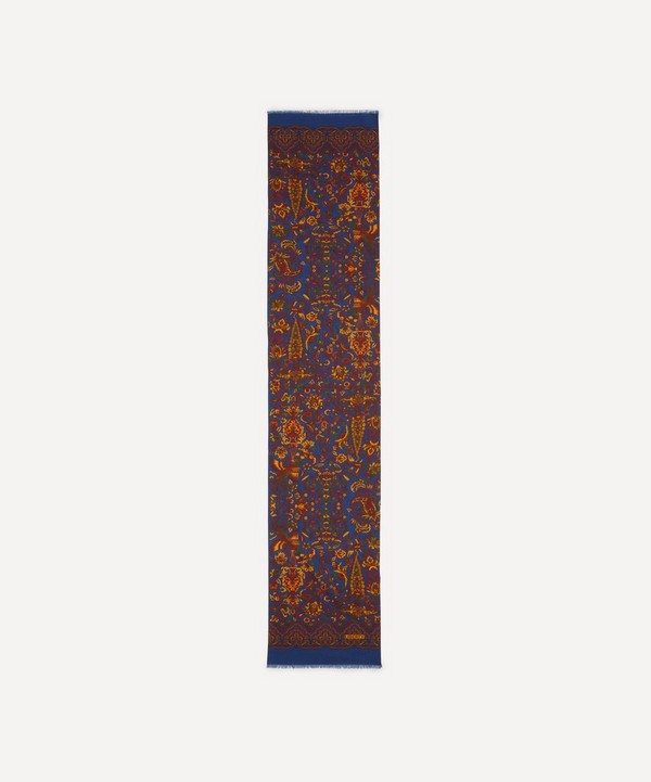 Liberty - Harvur Wool-Silk Fringed Scarf image number null