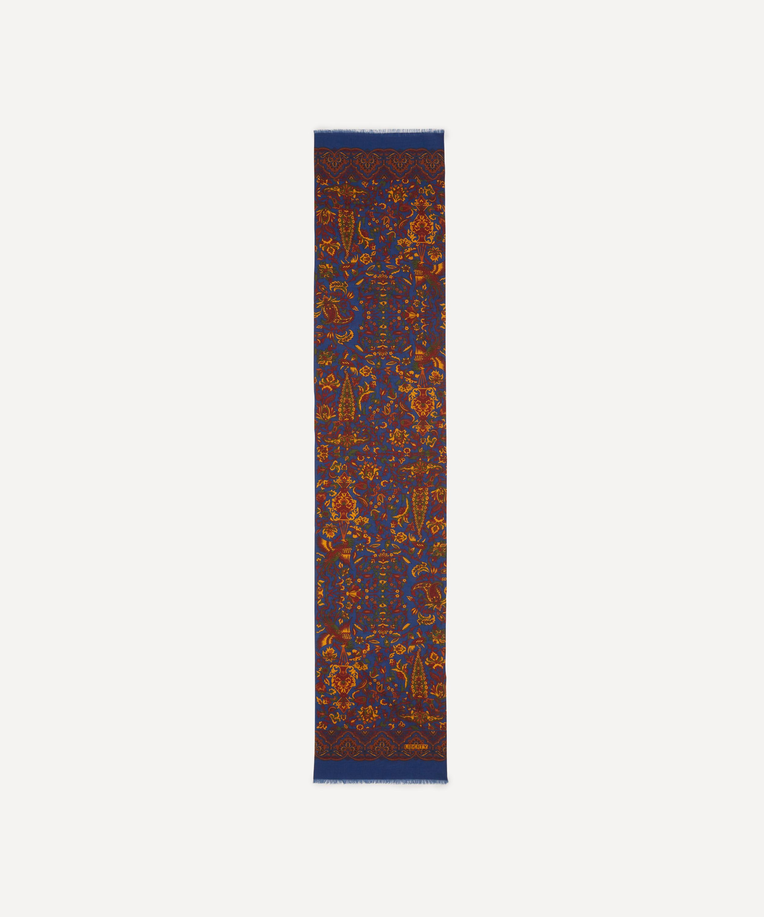 Liberty - Harvur Wool-Silk Fringed Scarf image number 0