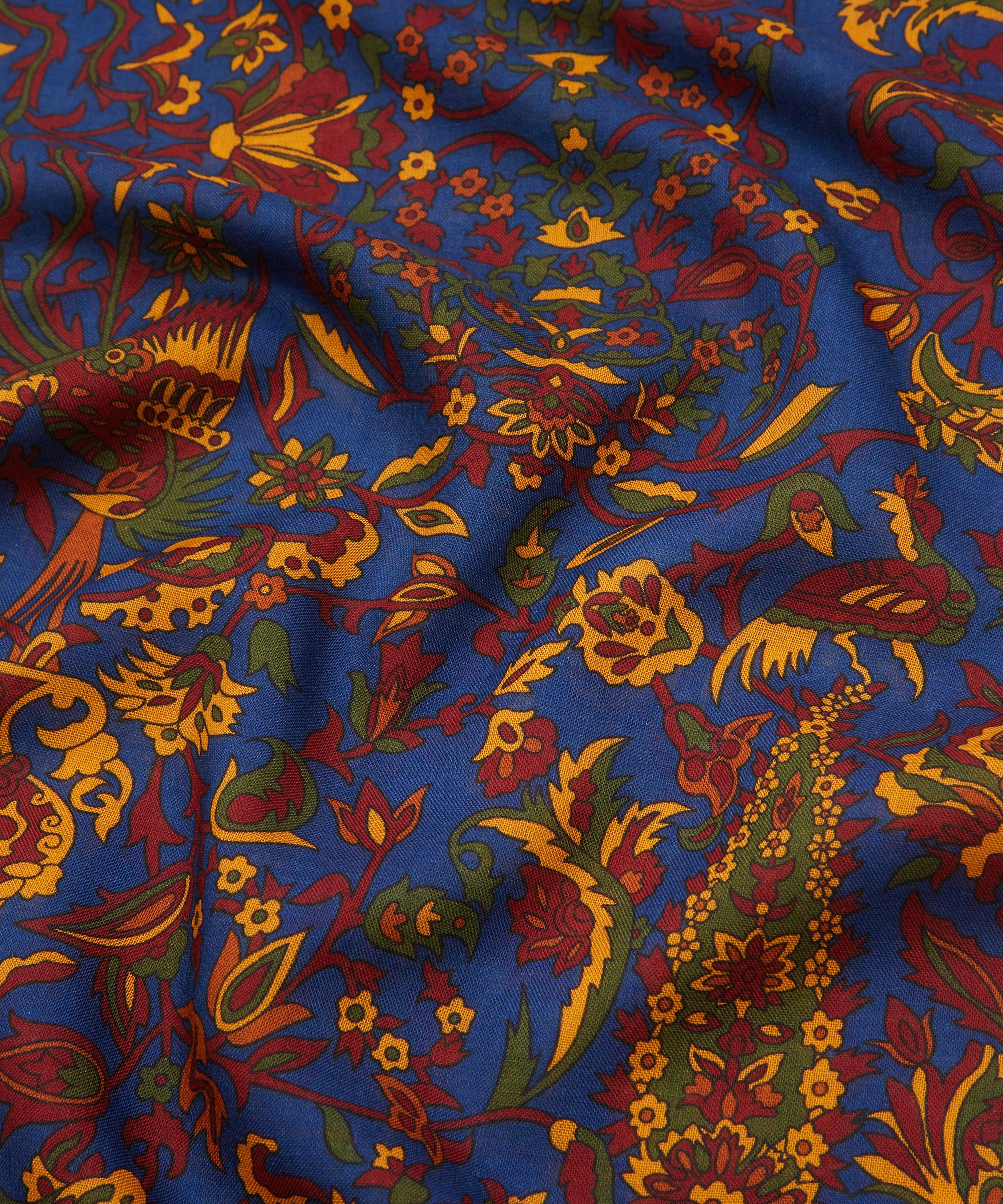 Liberty - Harvur Wool-Silk Fringed Scarf image number 3