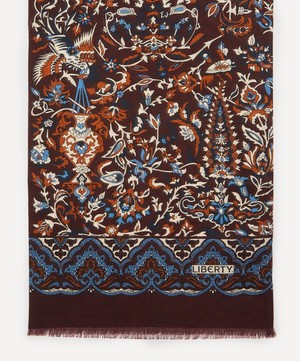 Liberty - Harvur Wool-Silk Fringed Scarf image number 2