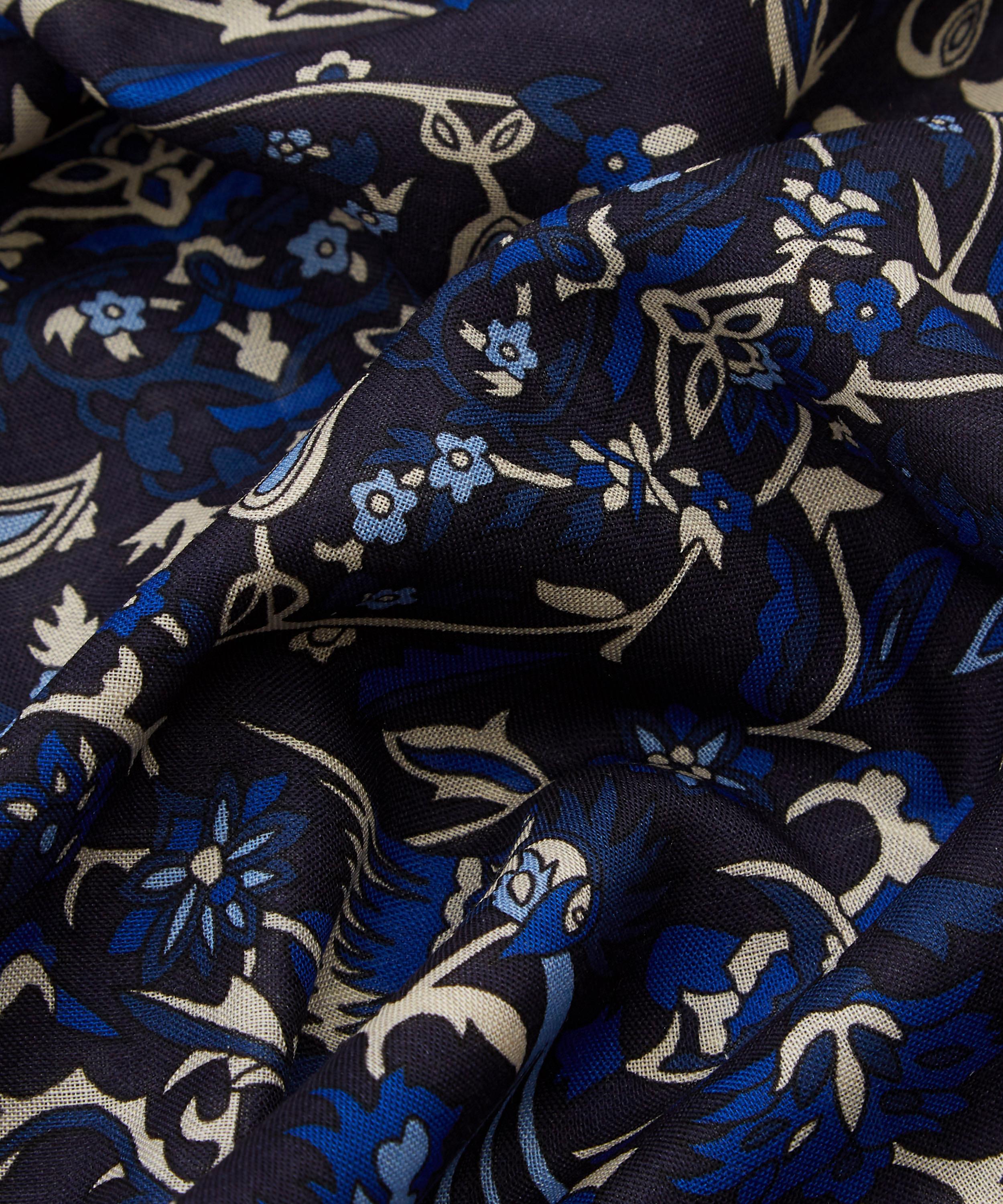 Liberty - Harvur Wool-Silk Fringed Scarf image number 3
