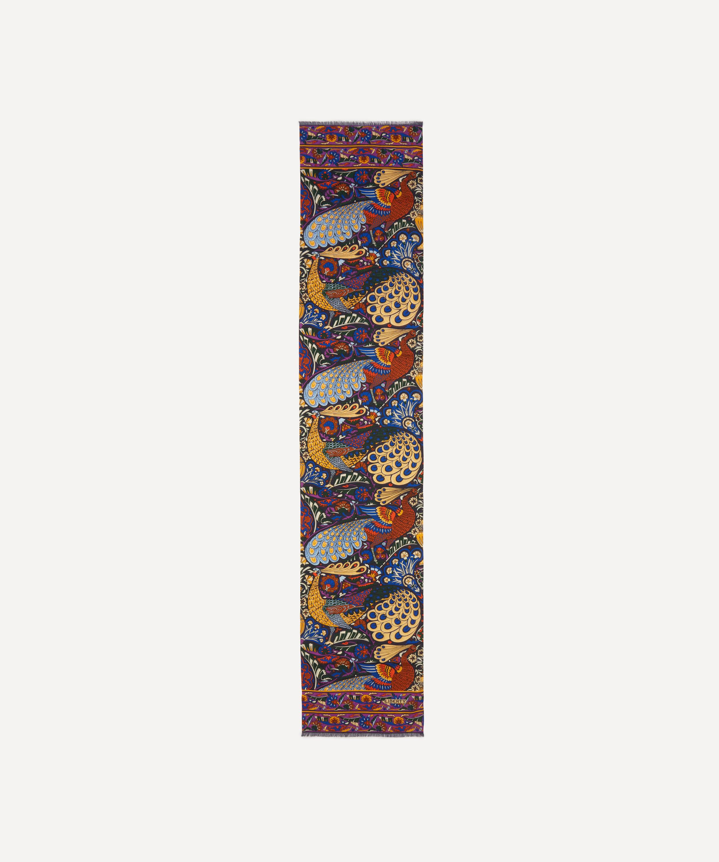 Liberty - Maer Wool-Silk Fringed Scarf image number 0
