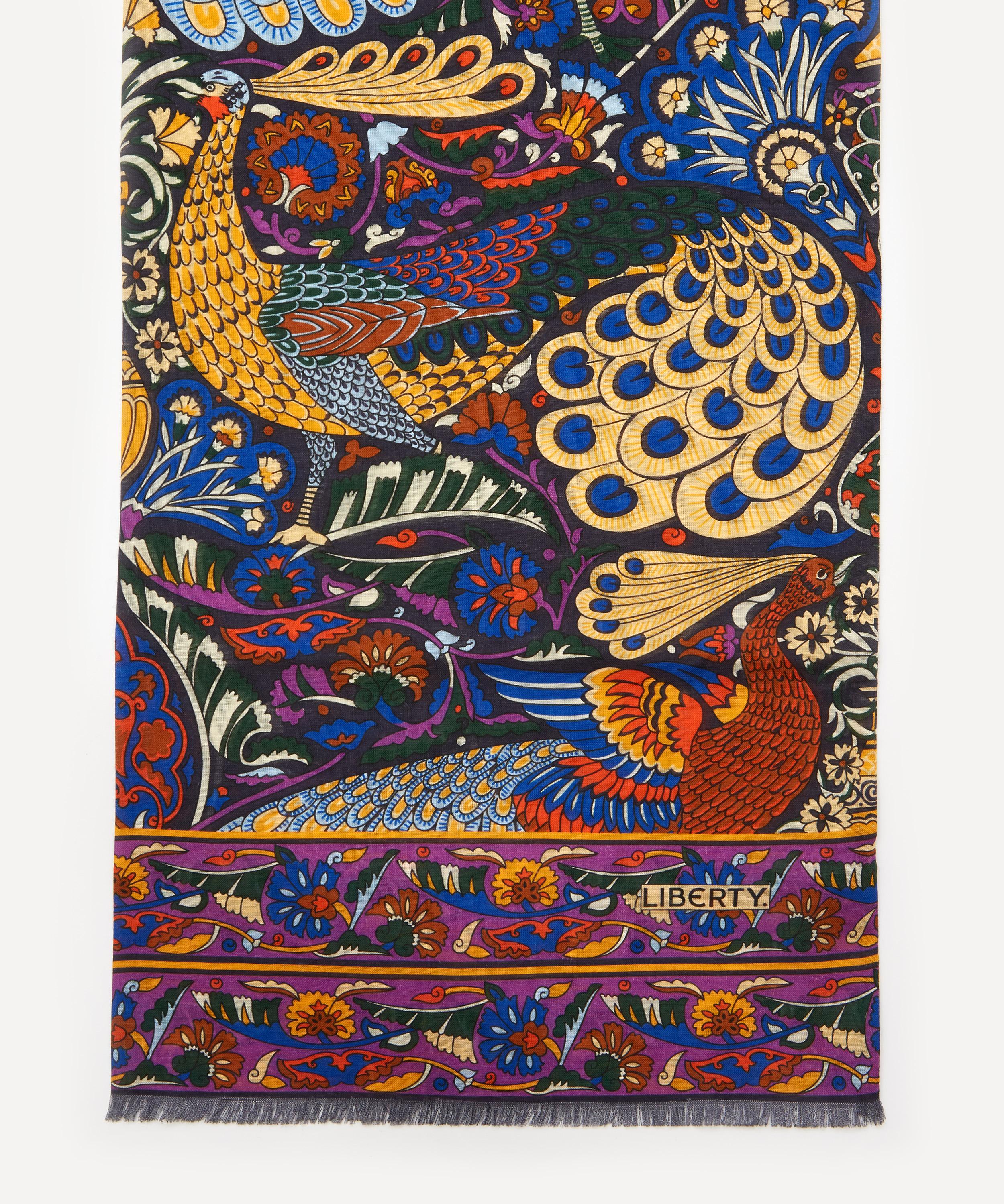 Liberty - Maer Wool-Silk Fringed Scarf image number 2