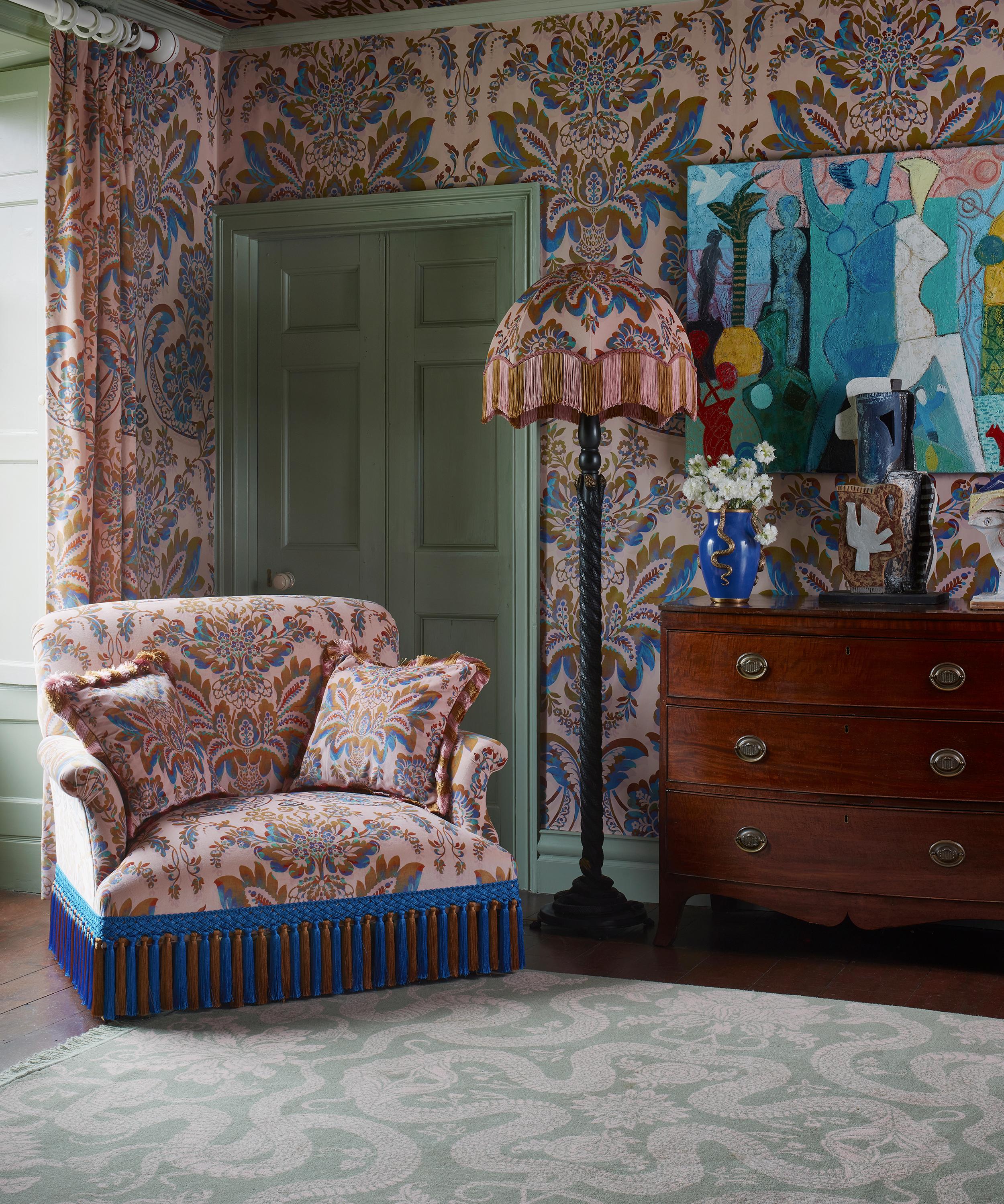House of Hackney - Amaranthine Velvet Oria Lampshade image number 1