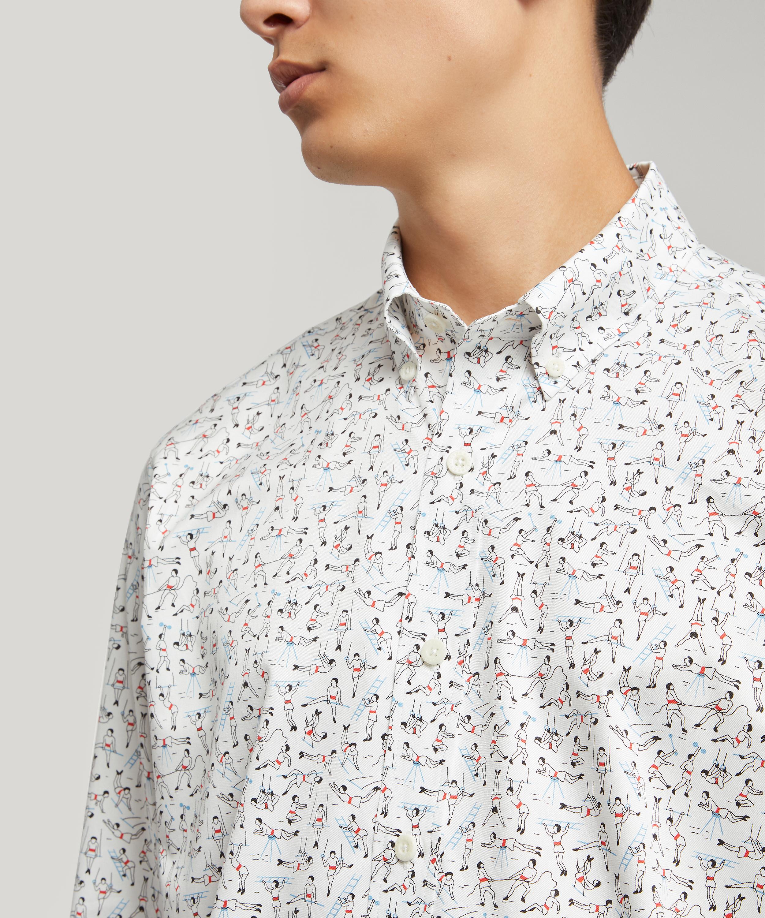 Liberty - Gymnasium Cotton Twill Casual Button-Down Shirt image number 4