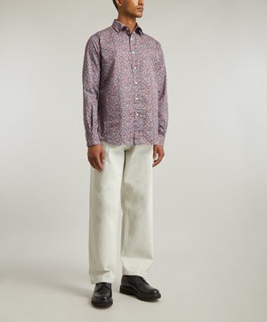 Liberty - Ragged Robin Cotton Twill Casual Button-Down Shirt image number 1