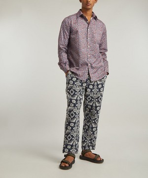 Liberty - Ragged Robin Cotton Twill Casual Button-Down Shirt image number 5