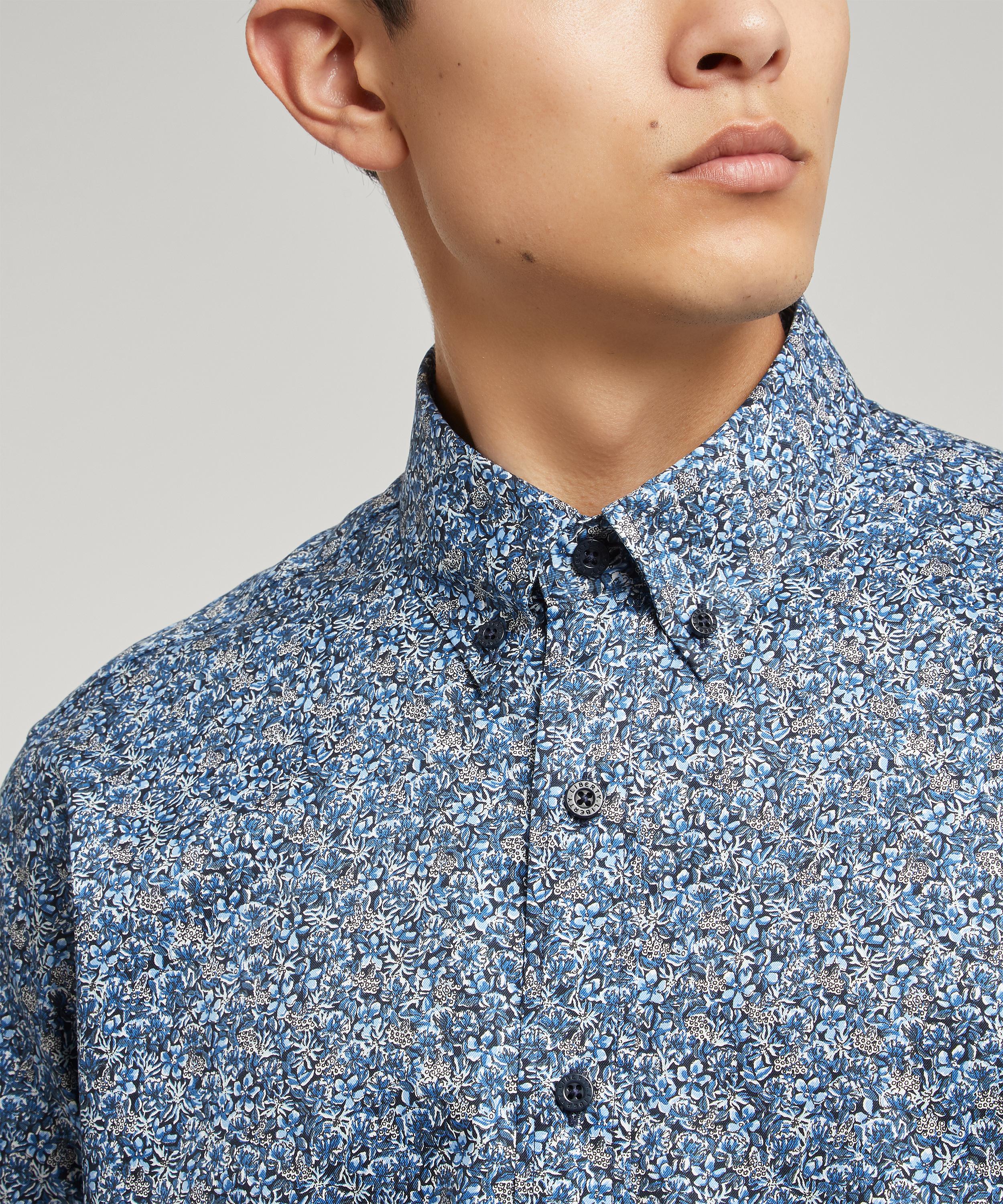 Liberty - Ragged Robin Cotton Twill Casual Button-Down Shirt image number 4