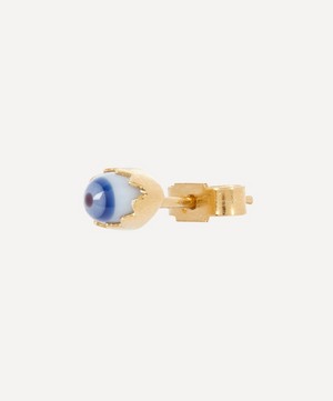 Grainne Morton - Gold-Plated Glass Eye Single Stud Earring image number 2