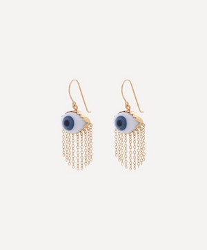 Grainne Morton - Gold-Plated Mae West Glass Eye Drop Earrings image number 2