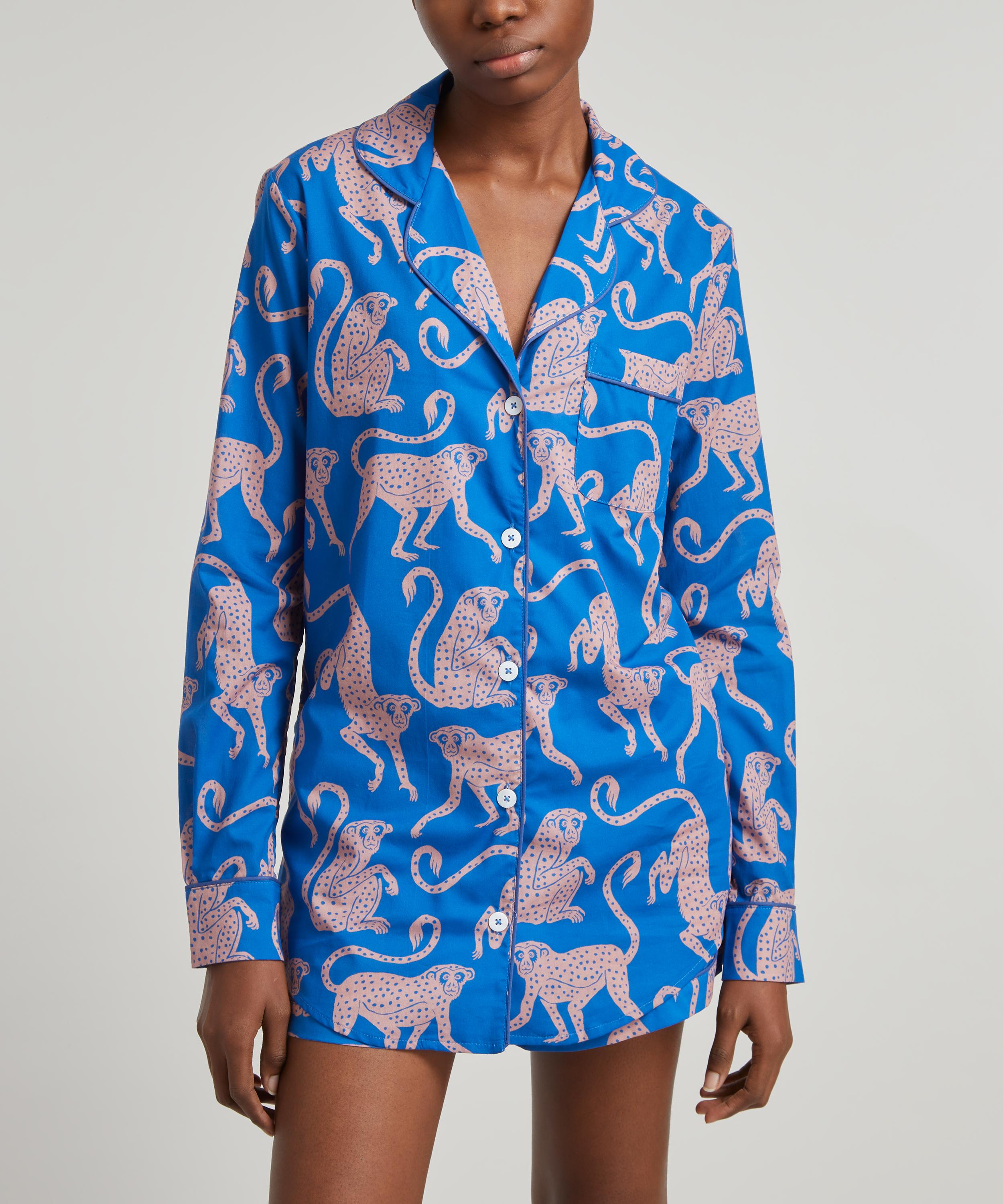 Desmond & Dempsey - Chango Print Short Pyjama Set image number 4