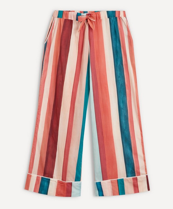 Desmond & Dempsey - Stripe Print Pyjama Trousers image number null