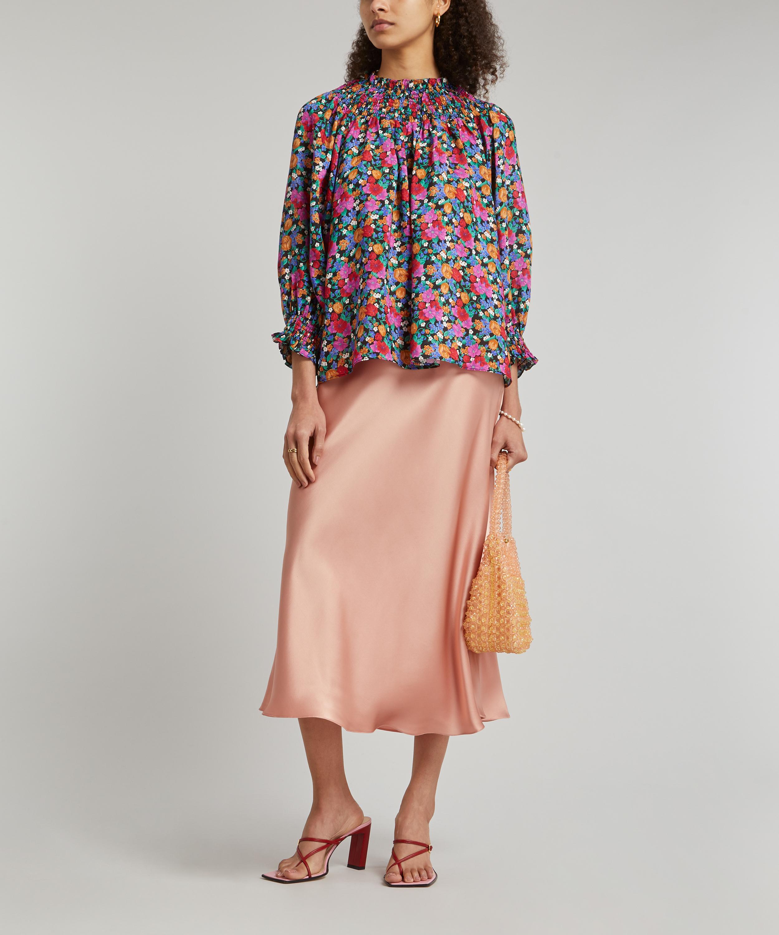 RIXO - Polly Floral Smocked Top image number 2