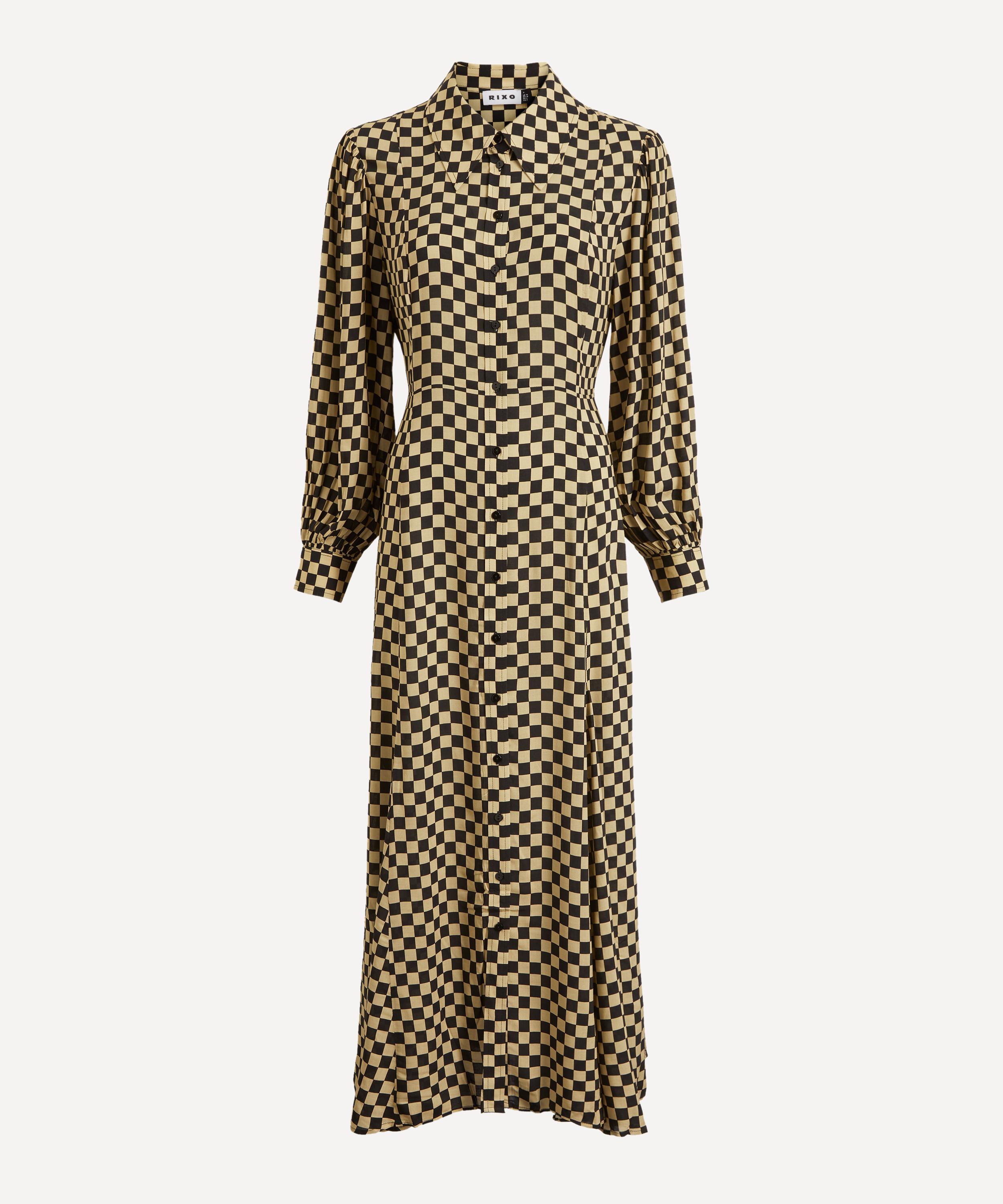RIXO - Maddison Checkerboard Maxi Dress image number 0